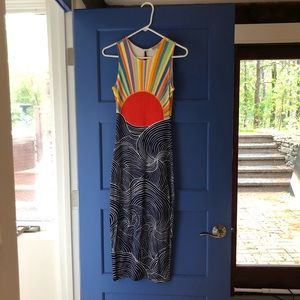 RARE Mara Hoffman Misun Print Midi Dress